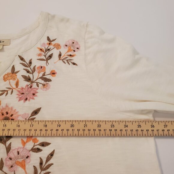 Women's Winter Garden Embroidered Long Sleeve Blouse 100% Cotton Size 3X. - Picture 8 of 13